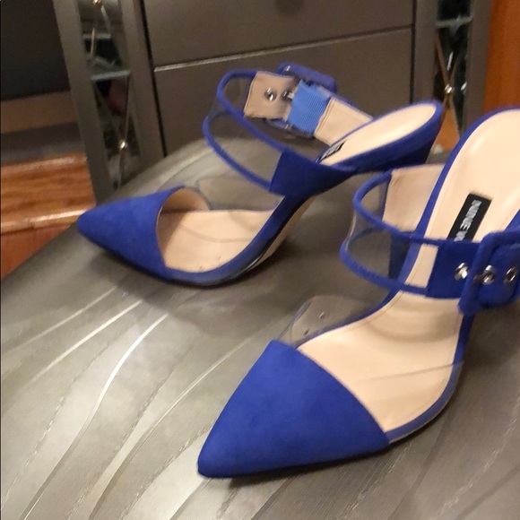 Nine West purply blue  stylish Pointy Toe Pumps. Reposh. - Picture 3 of 9
